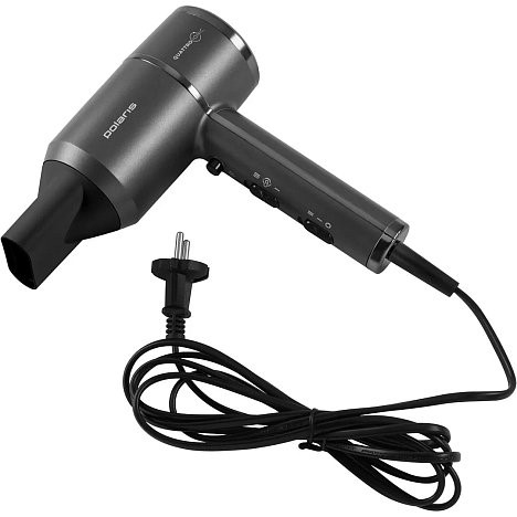 Фен POLARIS PHD 2044Ti Quattro Ionic графитовый 2