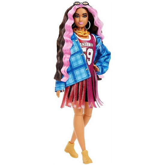 Кукла Barbie Экстра в платье баскетбольный стиль HDJ46 2