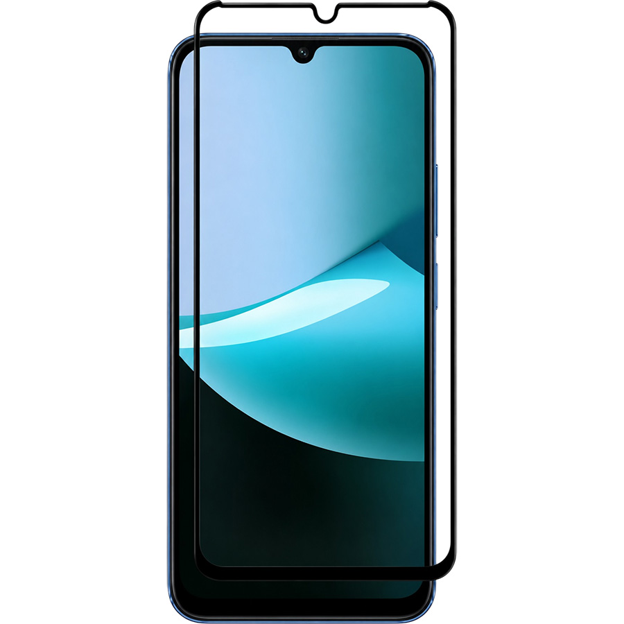 Противоударное стекло 5D ZIBELINO для Xiaomi Redmi 15C 4G/5G/A7 Pro/Poco C85  черный