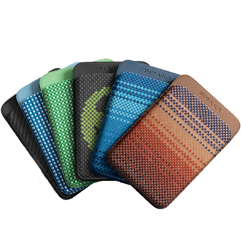 Кошелек для карт Pitaka Magnetic Woven Wallet Moonrise 5