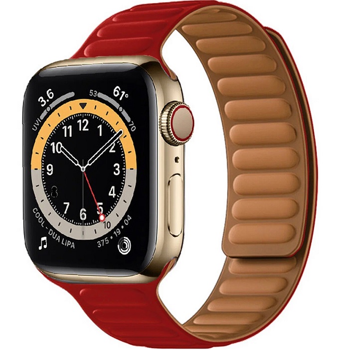 Силиконовый ремешок HOCO WA21 для APPLE Watch 38/40/41mm Red Flexible series silicone