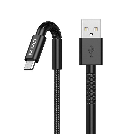 Кабель USB <--> microUSB  2.0м MIVO MX-60M черный