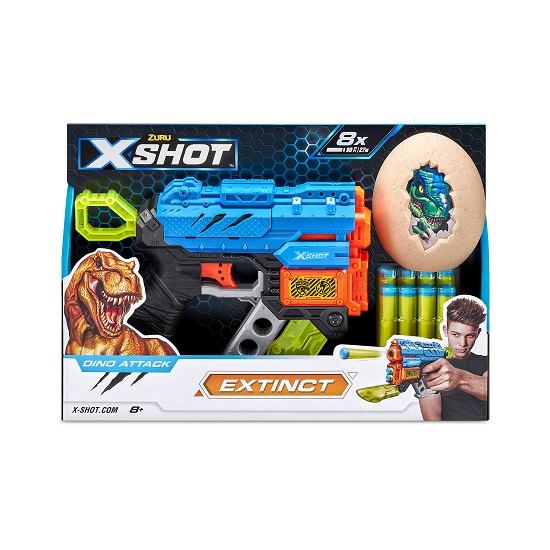 Бластер ZURU X-Shot DINO ATTACK Экстинкт  5