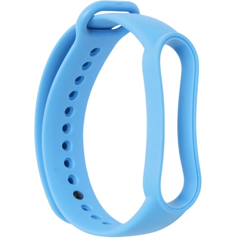 Силиконовый ремешок для Xiaomi mi band 5/6  голубой
