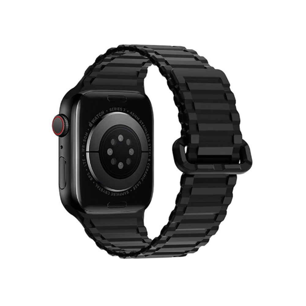 Силиконовый ремешок HOCO WA06 Flexible для APPLE Watch 38/40mm, чёрный, мятая упаковка