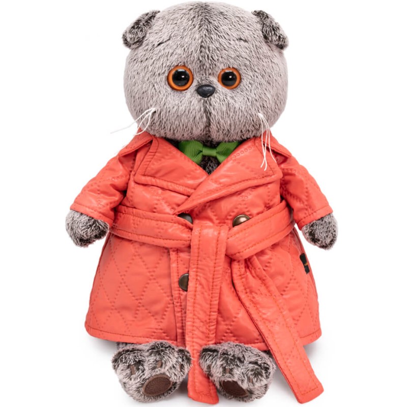 Мягкая игрушка Басик в стеганом пальто , 30см (Ks30-243)