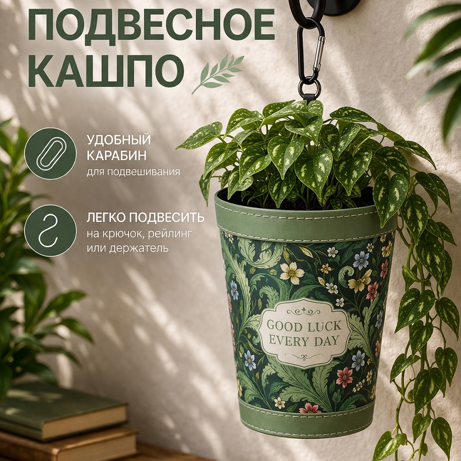 Кашпо для цветов Зеленые цветы 4