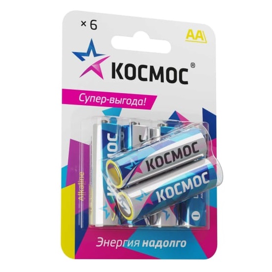 Элемент питания КОСМОС LR06 BL-6 (6/72)