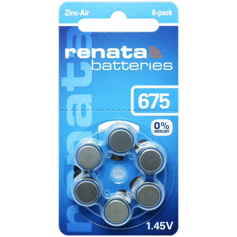 Элемент питания RENATA ZA675 BL-6