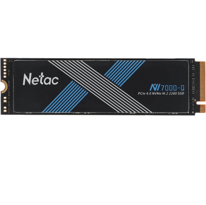 Накопитель SSD M.2 1Tb Netac NV7000-Q, 1Tb, PCIe 4.0 x4, NVMe, R/W 7100/6200, с радиатором (NT01NV7000Q-1T0-E4X)