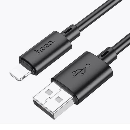Кабель USB <--> Lightning  1.0м HOCO X88 Gratified, черный