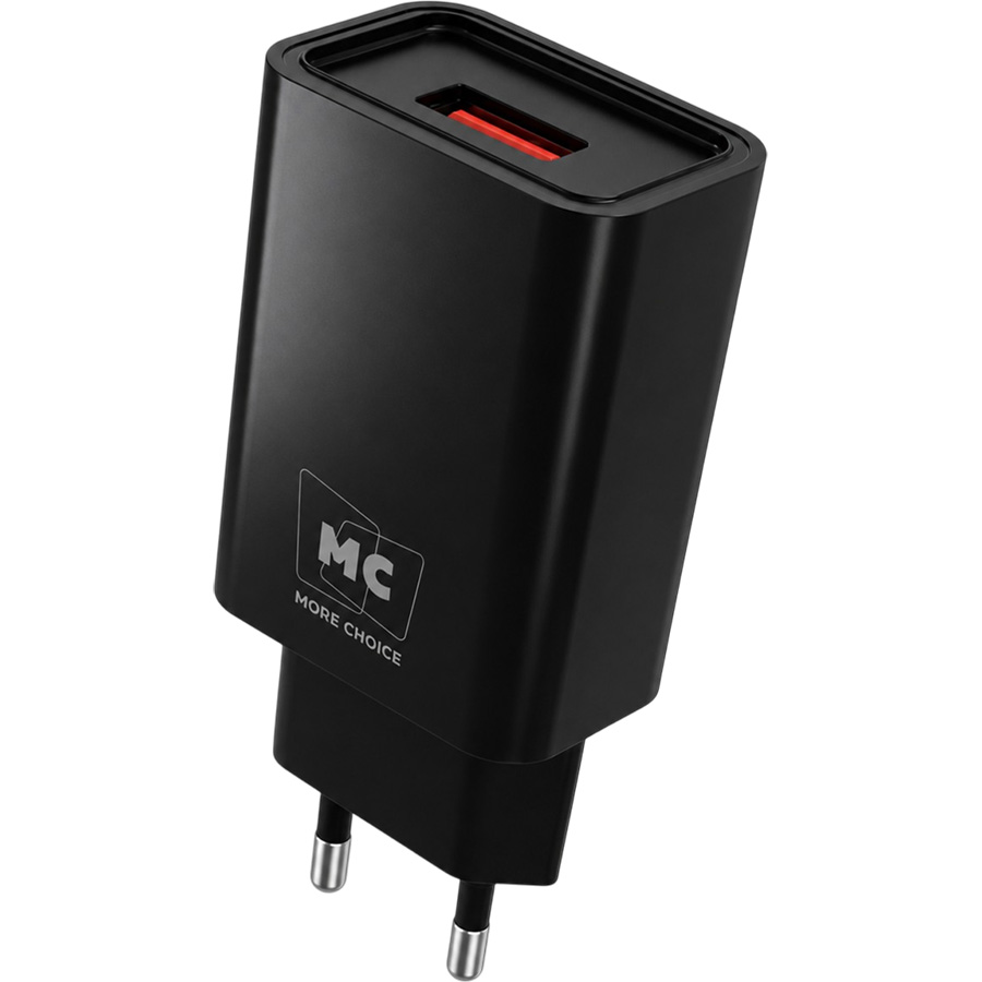 Сетевое ЗУ 1USB 2A MORE CHOICE NC07m Black, microUSB