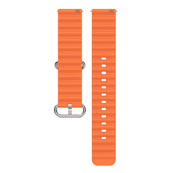 Силиконовый ремешок WB35 Ocean Band Универсальный 20мм (orange) 2