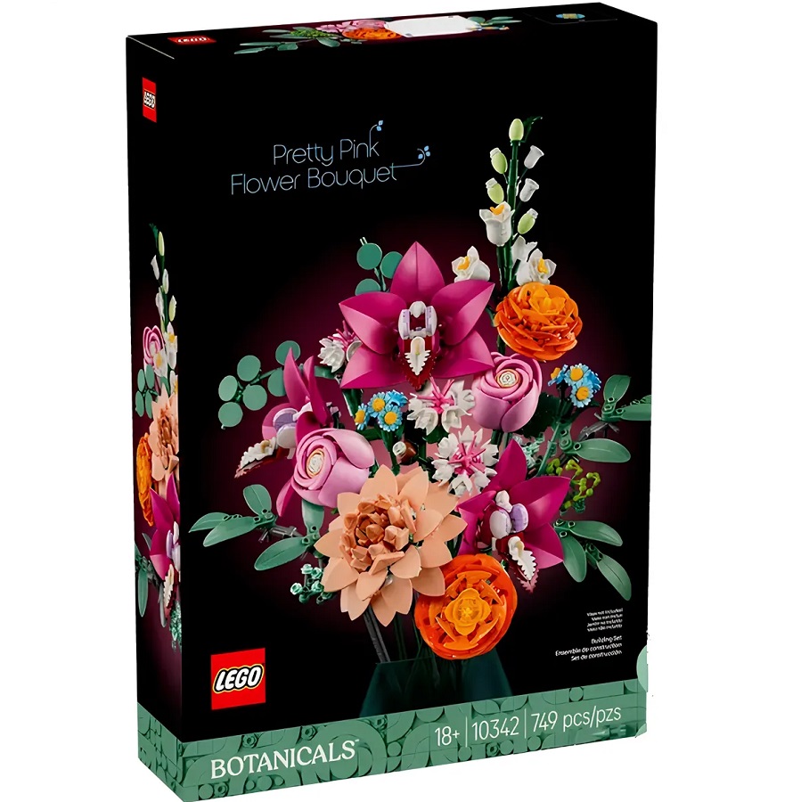 Конструктор LEGO ICONS 10342 BOTANICALS Красивый розовый букет цветов