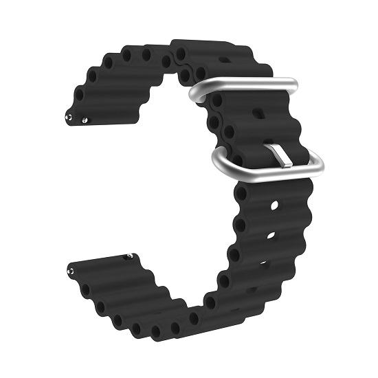 Силиконовый ремешок WB35 Ocean Band Универсальный 20мм (black) 2