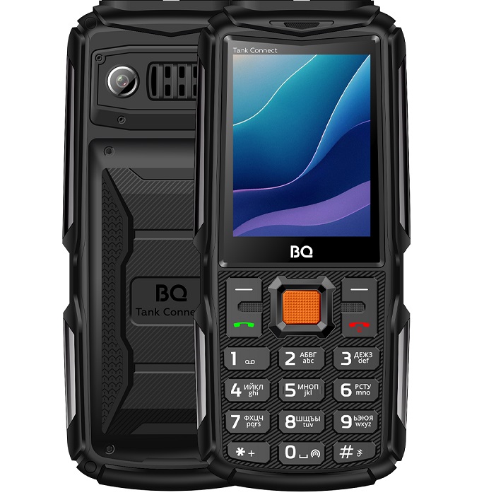 Телефон BQ 2430L Tank Connect Black+Gunmetal