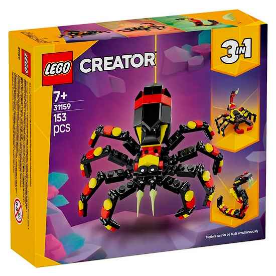 Конструктор LEGO CREATOR 31159 Дикие животные: удивительный паук (Уп: 20*15*5)