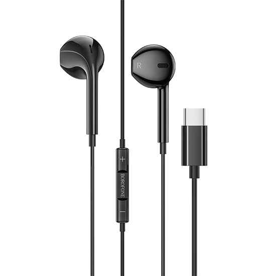 Наушники BOROFONE BM60 черные, Type-C