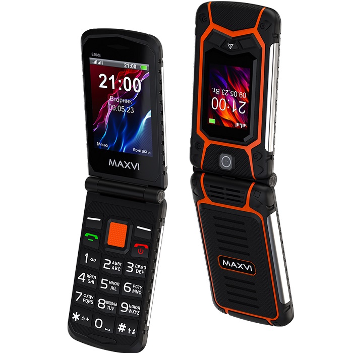 Телефон MAXVI E10ds orange 2