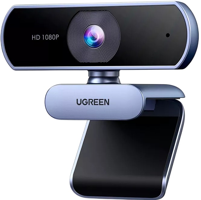 Веб-камера UGREEN CM678 (15728) USB WEB Camera 1080P@30hz. Цвет: серебристый