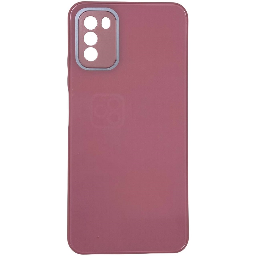 Задняя накладка NONAME для Xiaomi Poco M3, светло-розовый, под стекло