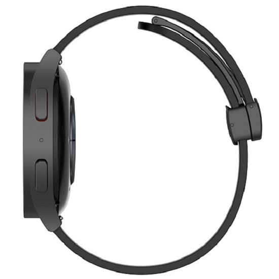 Силиконовый ремешок WB29 Универсальный 22мм на магните (black) 5