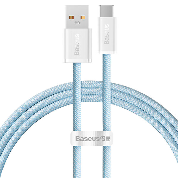 Кабель USB <--> Type-C  1.0м BASEUS Dynamic Seriesбголубой, 100W (CALD000603)