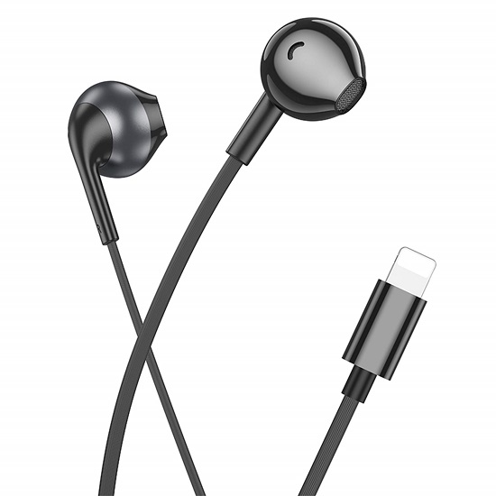Наушники HOCO M115, Sagacious, чёрный, Lightning 2