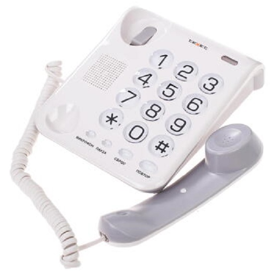 Телефон TEXET TX-262 светло-серый 3