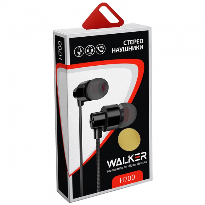 Наушники WALKER H700 черные 2