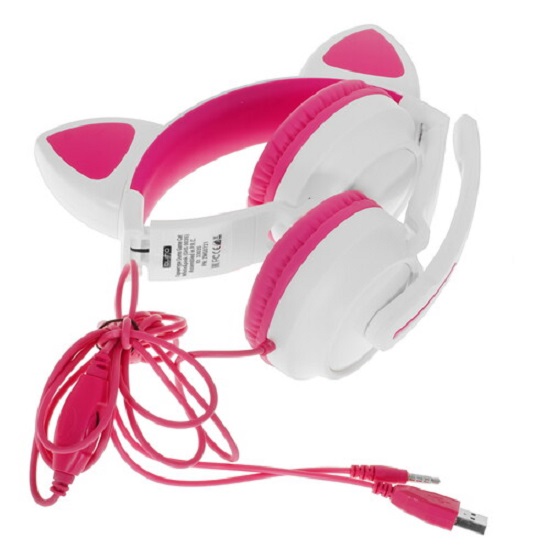 Наушники QUMO Game Cat White&pink (GHS 0035) 6