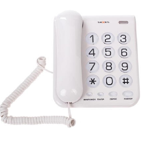 Телефон TEXET TX-262 светло-серый 2