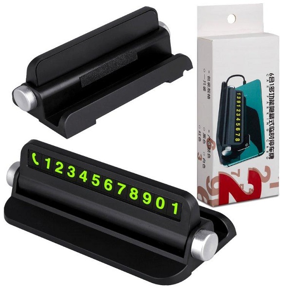 Автовизитка ISA 6в1 черная 2