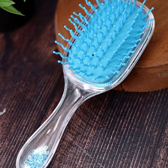 Расческа "Sequins cactus", pink-blue 4