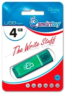 USB  4Gb SMARTBUY Glossy series Green