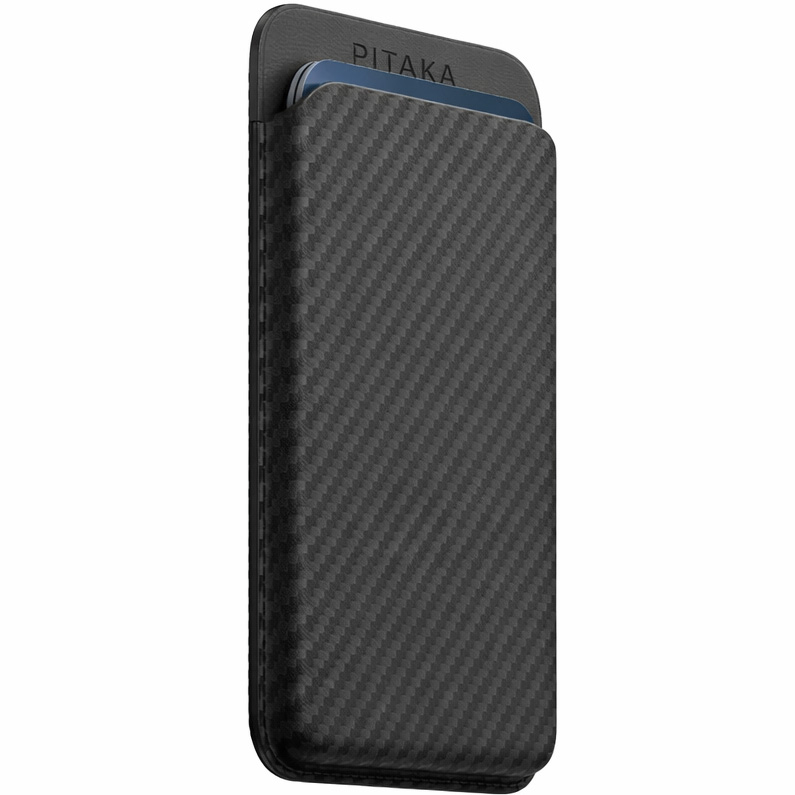 Кошелек для карт Pitaka Magnetic Woven Wallet Black 2
