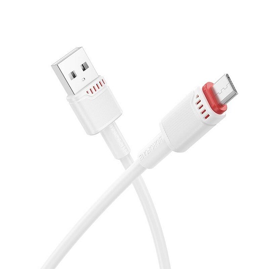 Кабель USB <--> Lightning  1.0м BOROFONE BX110 White 2