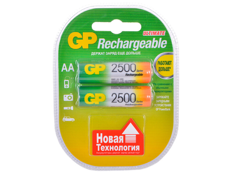Аккумулятор GP R06 2500 mAh  BL-2 в пластиковой упаковке
