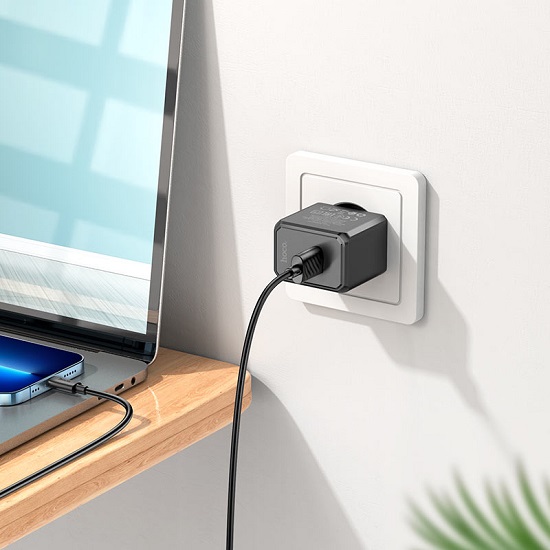 Сетевое ЗУ 1USB 2.1A HOCO CS11A Ocean, чёрный 5