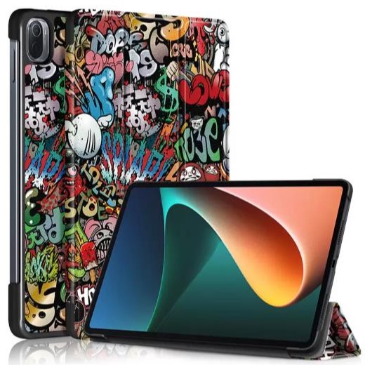 Чехол футляр-книга ZIBELINO Tablet для XIAOMI Pad 5/5 Pro (11.0") ("Граффити") с магнитом