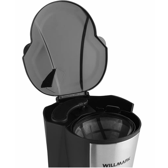 Кофеварка капельная WILLMARK WCM-1255D черный 3