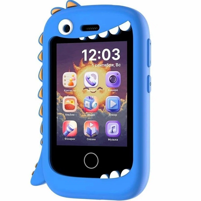 Детский сматфон ELARI GamePhone черный/синий 2