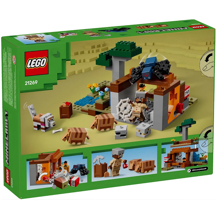 Конструктор LEGO Minecraft 21269 Экспедиция на рудник "Броненосец 2