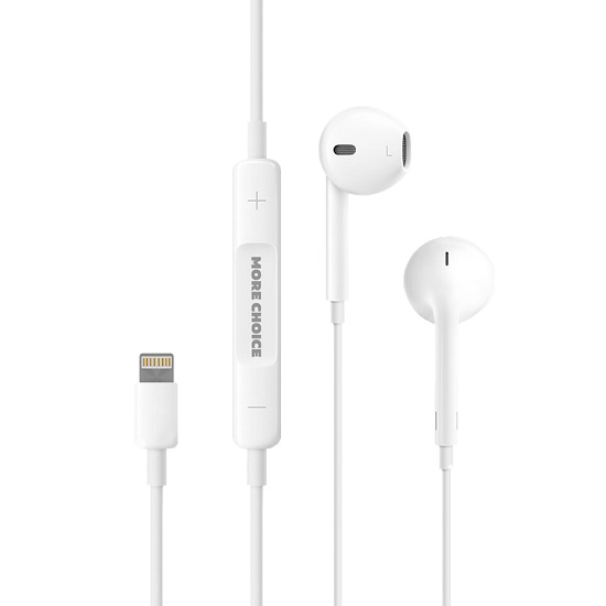 Наушники MORE CHOICE G15i White Lightning
