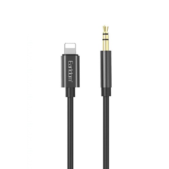 Кабель Jack 3.5 <--> Lightning  1.0м EARLDOM AL01 чёрный