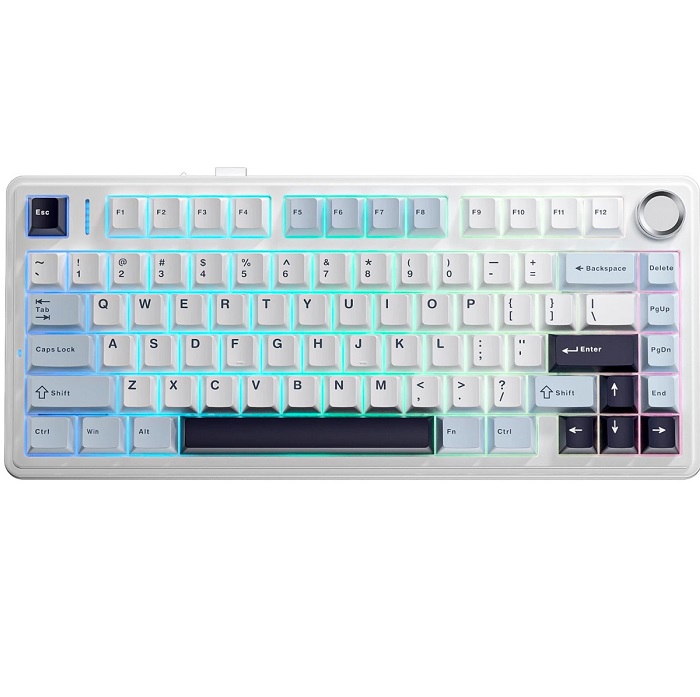 Клавиатура AULA F75 Blue-White-Purple Ice Vein Switches