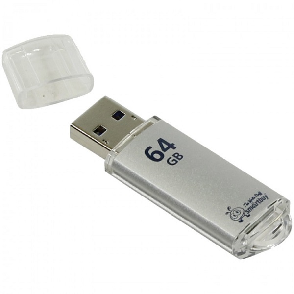 USB 64Gb SMARTBUY V-Cut Silver, USB 3.0