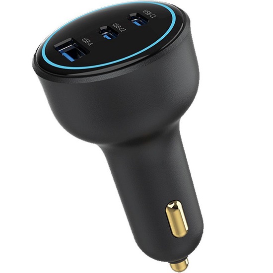 Авто  ЗУ 1USB/2Type-C WALKER WCR-91 черное, 140Вт