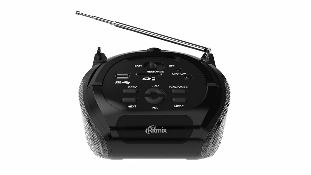 Магнитола RITMIX RBB-100BT black-silver 3