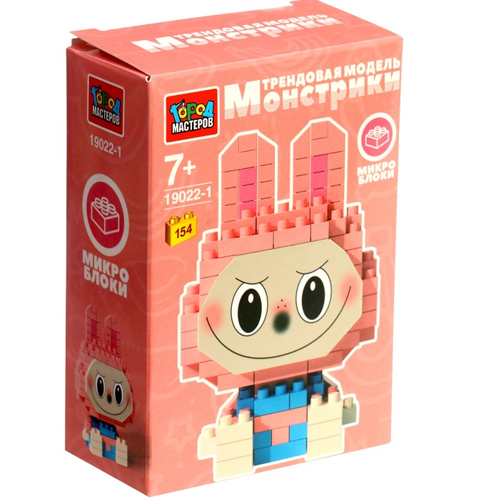 Конструктор 3D «Монстрики», 154 детали 10957036